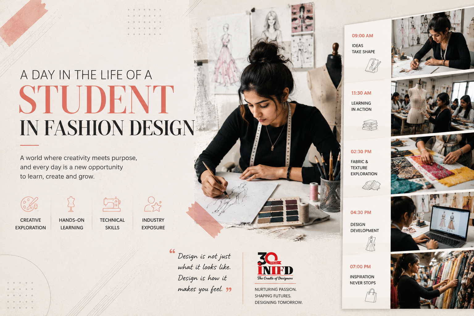 A Day in the Life of a Student in Fashion Design